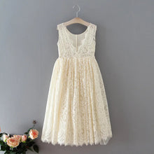 Carregar imagem no visualizador da galeria, Vestido Longo de Algodão Infantil