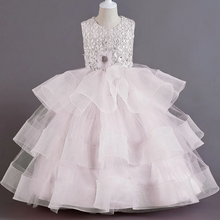 Carregar imagem no visualizador da galeria, Vestido de Princesa Bordado Infantil