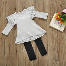 Carregar imagem no visualizador da galeria, Conjunto Vestido Vest Legging ( Vestido + Legging) - Tamanhos de 1 a 6 anos