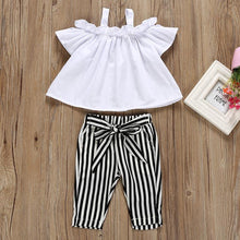 Carregar imagem no visualizador da galeria, Conjunto Chic Listras - Tamanhos de 1 a 6 anos