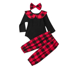 Carregar imagem no visualizador da galeria, Conjuntinho 3 Peças Xadrez - Tamanhos de 0 a 24 meses