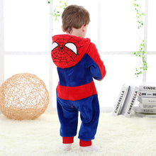 Upload image to gallery viewer, Spider-Man Costume Pajamas with Hood | Size: 0-36 months #Unisex #SpiderMan