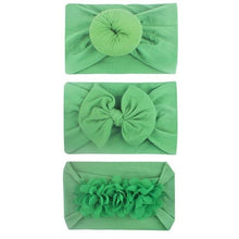 Carregar imagem no visualizador da galeria, Conjunto Faixa 3 Peças Flor Nó e Laço