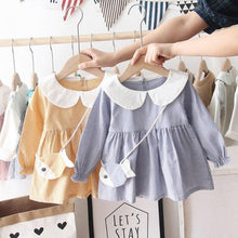 Upload image to gallery viewer, Checkered Dress with Fish Pouch - Sizes 0 to 4 years