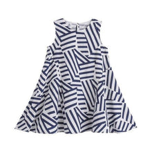Carregar imagem no visualizador da galeria, Vestido Listrado Irregular - Tamanhos de 3 a 11 anos