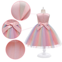 Carregar imagem no visualizador da galeria, Vestido Lantejoulas Manga Curta Infantil