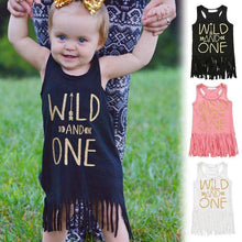 Carregar imagem no visualizador da galeria, Vestido Summer Baby com Franjas - Tamanhos de 6 a 24 meses