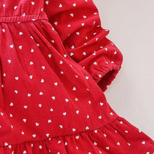 Carregar imagem no visualizador da galeria, Vestido Coraçãozinhos Cute - Tamanhos de 1 a 8 anos