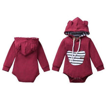 Carregar imagem no visualizador da galeria, Body com Capuz e Orelhinha Cute - Tamanhos de 0 a 18 meses
