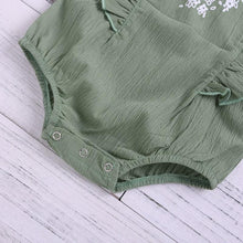 Carregar imagem no visualizador da galeria, Body Verde Vintage - Tamanhos de 0 a 2 anos