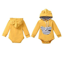 Carregar imagem no visualizador da galeria, Body com Capuz e Orelhinha Cute - Tamanhos de 0 a 18 meses