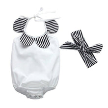 Carregar imagem no visualizador da galeria, Conjunto Chic Baby Listradinho - Tamanhos de 0 a 2 anos