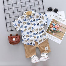 Carregar imagem no visualizador da galeria, Conjunto Summer Boy Folhas - Tamanhos 0 a 4 anos