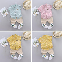 Carregar imagem no visualizador da galeria, Conjunto Boy Casual - Tamanhos 3 meses a 4 anos