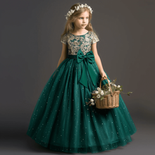 Carregar imagem no visualizador da galeria, Vestido de Renda Infantil Elegante para Festas e Eventos