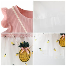 Carregar imagem no visualizador da galeria, Vestido Casual Abacaxi Cute - Tamanhos de 6 meses a 3 anos