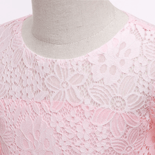 Carregar imagem no visualizador da galeria, Vestido Infantil de Renda Manga Longa