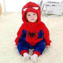 Upload image to gallery viewer, Spider-Man Costume Pajamas with Hood | Size: 0-36 months #Unisex #SpiderMan
