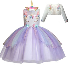 Carregar imagem no visualizador da galeria, Vestido Fantasia Unicórnio (mod. 06)
