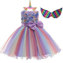 Carregar imagem no visualizador da galeria, Vestido Fantasia Unicórnio (mod. 07)
