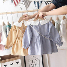 Upload image to gallery viewer, Checkered Dress with Fish Pouch - Sizes 0 to 4 years