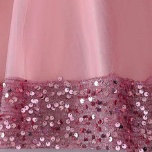 Carregar imagem no visualizador da galeria, Vestido Lantejoula na Barra e Laço Grande Infantil