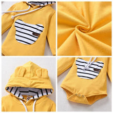 Carregar imagem no visualizador da galeria, Body com Capuz e Orelhinha Cute - Tamanhos de 0 a 18 meses