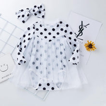 Carregar imagem no visualizador da galeria, Vestido Body Polka Dot e Tutu - Tamanhos de 0 a 24 meses