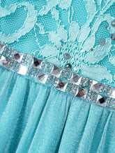 Carregar imagem no visualizador da galeria, Vestido de Renda Rosa Sem Mangas Infantil