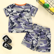 Carregar imagem no visualizador da galeria, Conjunto Boy Militar Camuflado - Tamanhos de 6 meses a 5 anos