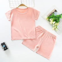 Carregar imagem no visualizador da galeria, Pijama Infantil de Verão de Algodão - Tam 6 Meses a 10 Anos