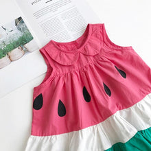 Carregar imagem no visualizador da galeria, Vestido Delicious Melancia - Tamanhos de 18 meses a 6 anos