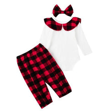Carregar imagem no visualizador da galeria, Conjuntinho 3 Peças Xadrez - Tamanhos de 0 a 24 meses