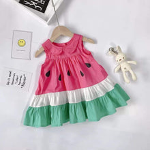 Carregar imagem no visualizador da galeria, Vestido Delicious Melancia - Tamanhos de 18 meses a 6 anos