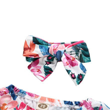 Carregar imagem no visualizador da galeria, Body Floral com Faixa - Tamanhos de 0 a 2 anos