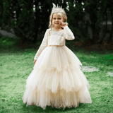 Kids Lace Dress with Long Sleeves