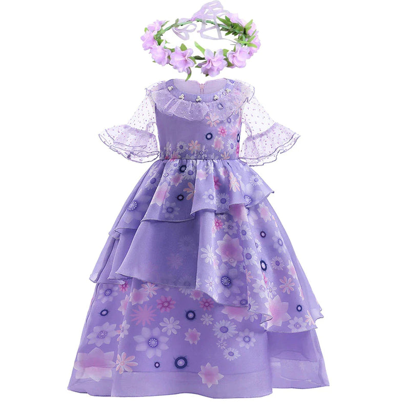 Vestido Fantasia Isabela Madrigal Encanto Luxo Festa