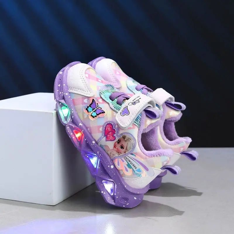 Elsa Frozen Kids' Sneakers with LED Lights