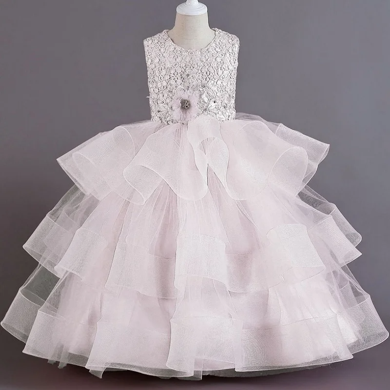 Vestido de Princesa Bordado Infantil