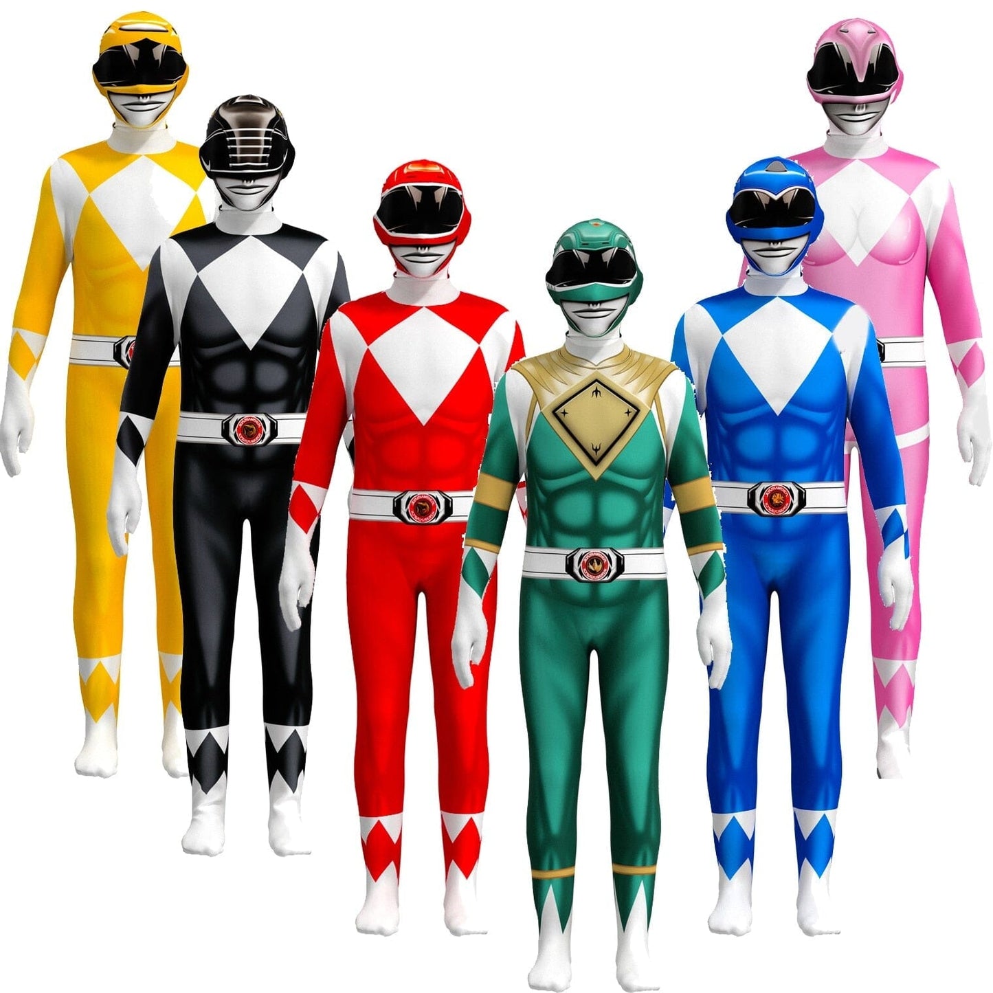 Power Rangers Samurai Cosplay Adult Costume