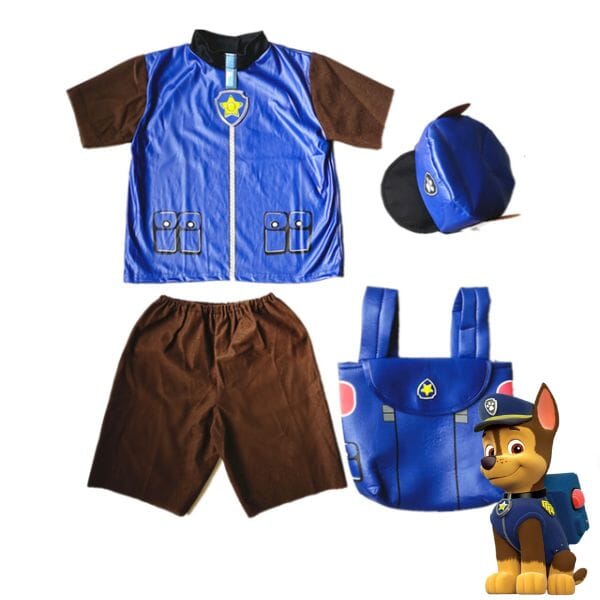 Paw Patrol Chase Costume with Backpack