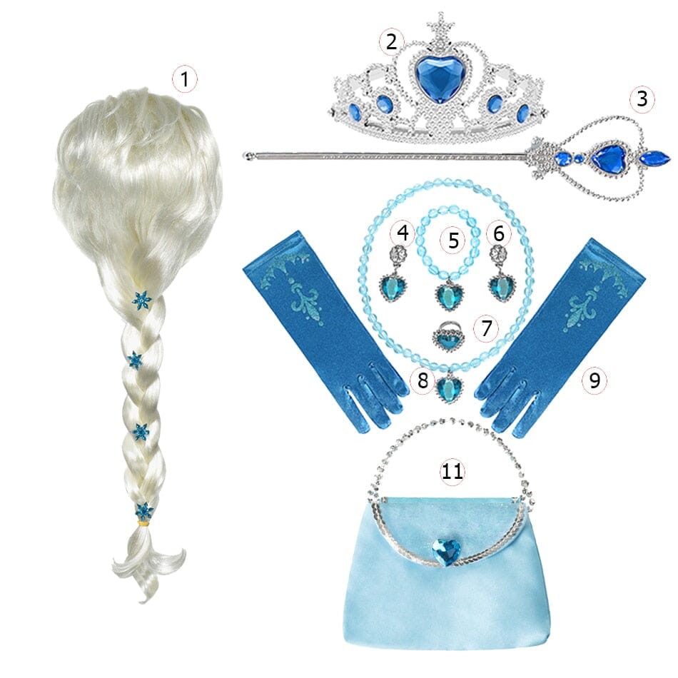 Mega Sale! Elsa / Frozen Wig Accessory with Accessories