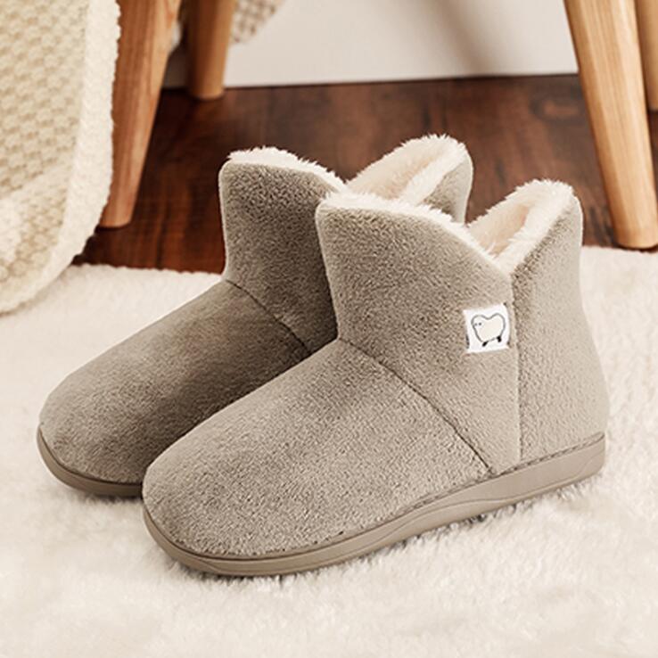 Plush High-Top Slippers