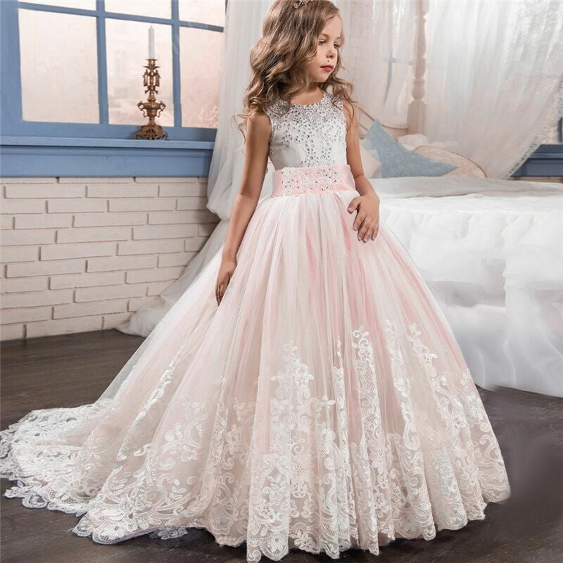 Princess Dress for Girls/Teens with Long Train