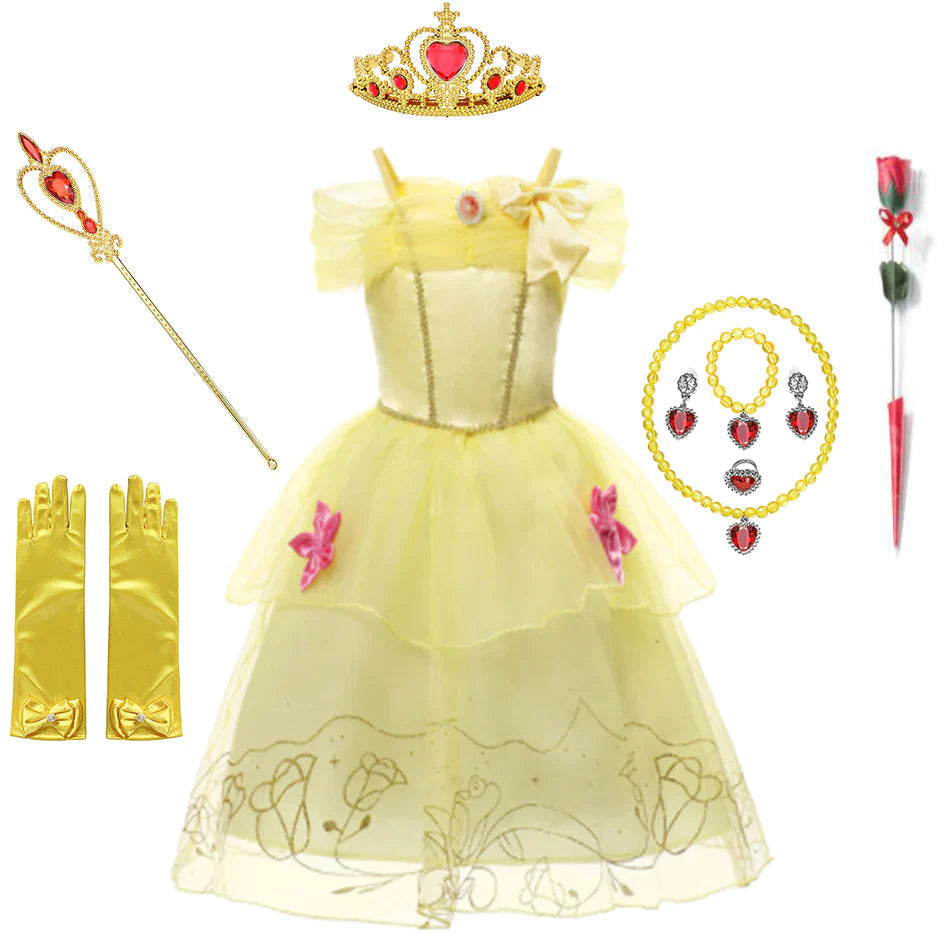 Belle Costume Dress for Kids – Beauty and the Beast
