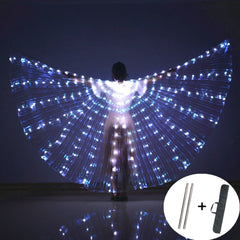 Asas de Borboleta De led Branca Para Dança  + Acessório