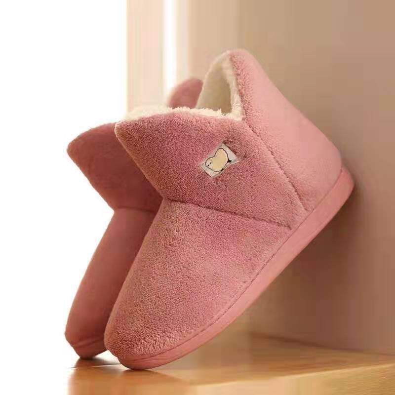Plush High-Top Slippers