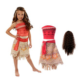 Luxury Princess Moana Costume with Wig