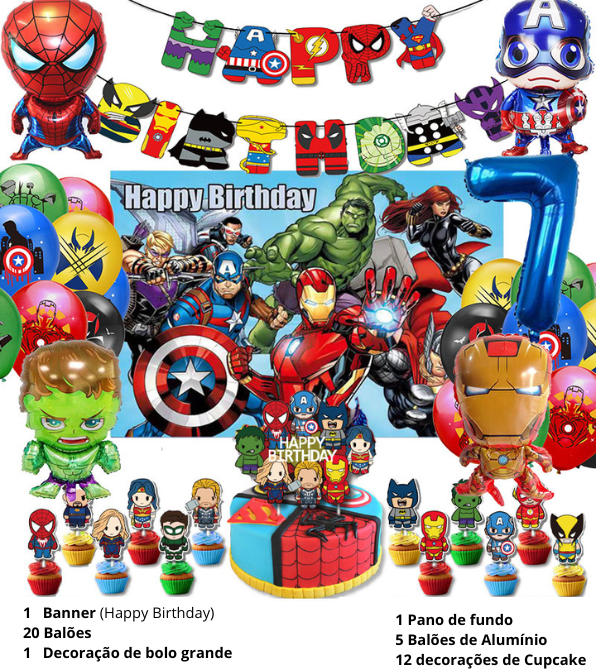 Avengers Birthday Decoration Kit