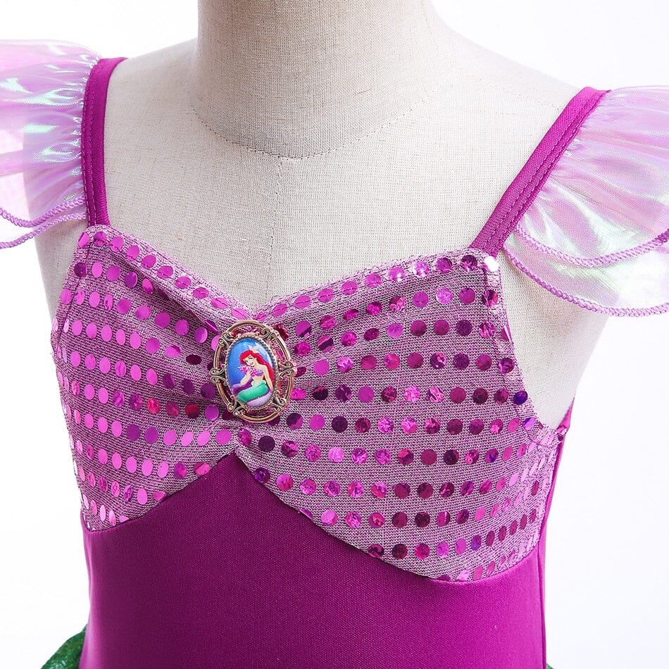 Kids Mermaid Ariel Costume Dress with Tail
